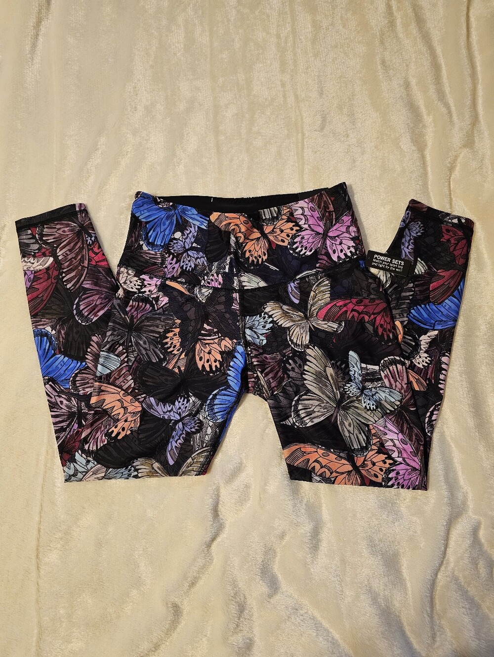 Victoria's Secret Sport Butterfly Women's Leggings Yoga Pants Gym MED NWT Ankle